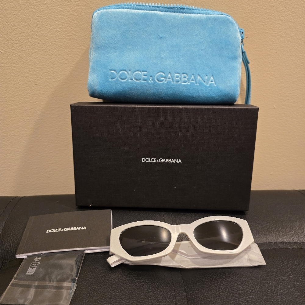 DOLCE & GABBANA DG6186 - 331287 White Sunglasses NO BOX